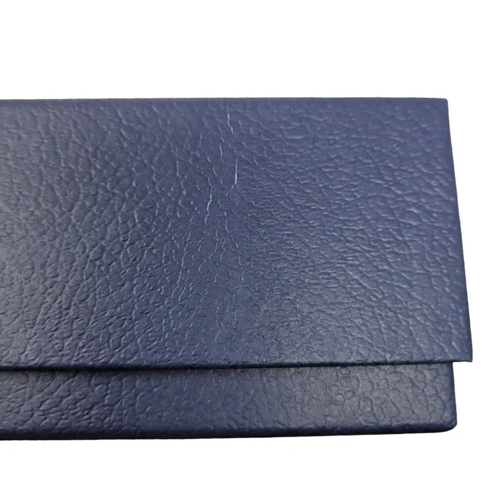 Christian Dior Navy Gift Box Ribbon White Filler Clear Lid 8.5 x 8.5 x 3 Holiday